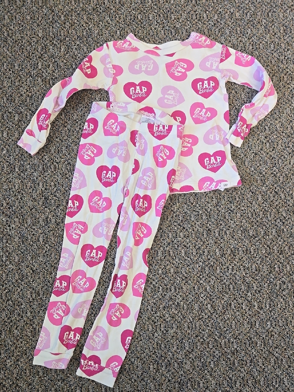 Girls 5 GAP/Barbie Collab Pink Pajama Set